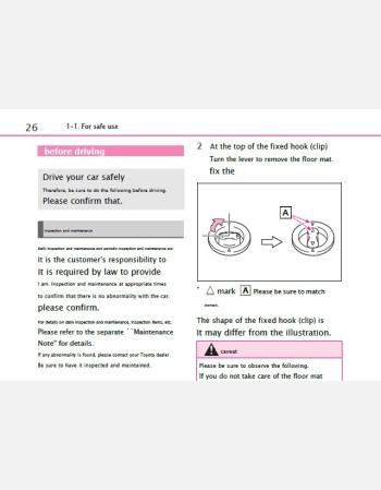 toyota gran ace 2022-2023 owners manual in english